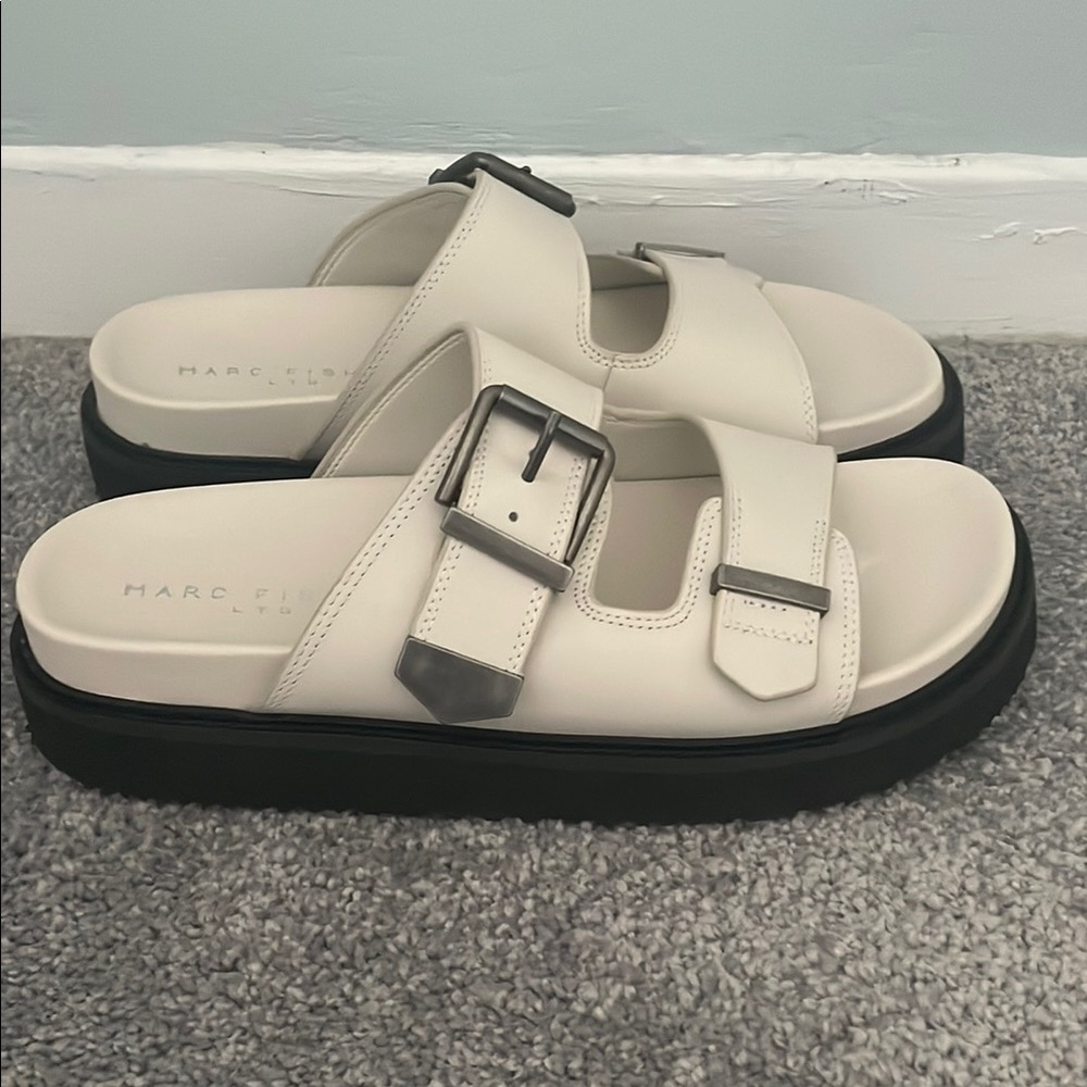 Marc Fisher Cream Sandals- New with Tags